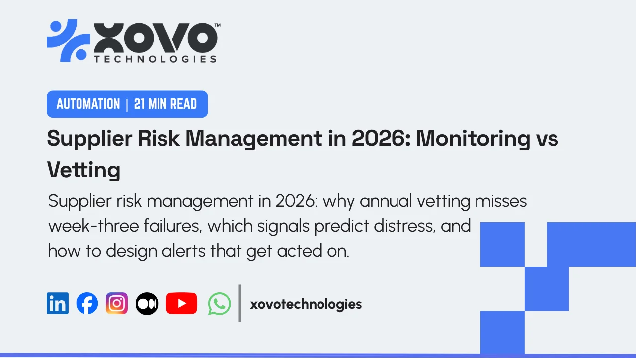 Supplier Risk Management in 2026: Continuous Monitoring vs Annual Vetting