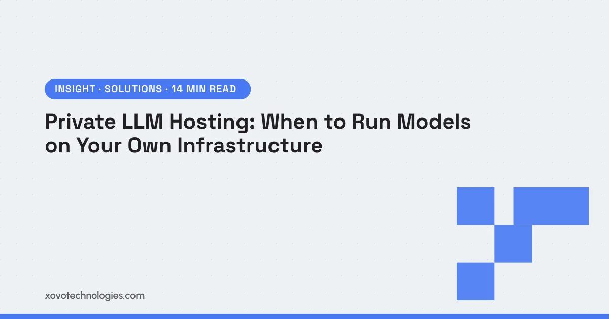 Private LLM Hosting: When to Run Models on Your Own Infrastructure
